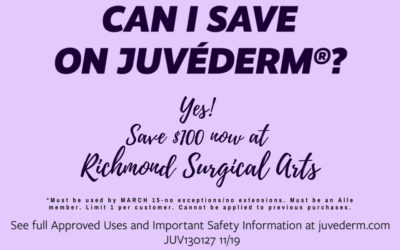 Save on Juvederm fillers!